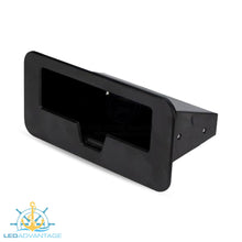 Load image into Gallery viewer, Boat/Caravan Black Phone Pocket & Wireless Charger Flush Mount - Horizontal