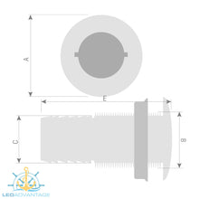 Load image into Gallery viewer, Straight Composite/Stainless Steel Capped Skin Fittings 19mm (3/4") -38mm (1-1/2")