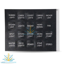 Load image into Gallery viewer, 12v~24v Innovative Deluxe 6 Gang Capacitive Touch Screen Blue Backlit LED Panel