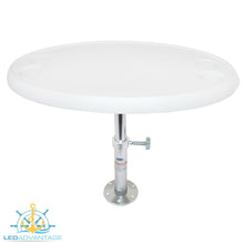 Load image into Gallery viewer, 30" (765mm) x 18" (460mm) Oval Table & Adjustable Pedestal with Base