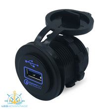 Load image into Gallery viewer, White Compact Recessed Storage Box & USB Charger