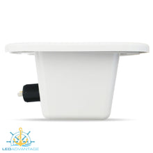 Load image into Gallery viewer, White Compact Recessed Storage Box & USB Charger