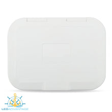 Load image into Gallery viewer, White Compact Recessed Storage Box & USB Charger