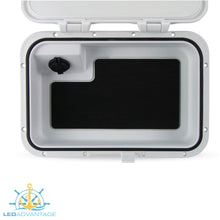 Load image into Gallery viewer, Glove/Helm Box with Dual USB Charger - White Housing with Seadek Pad