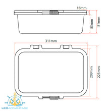 Load image into Gallery viewer, Glove/Helm Box with Dual USB Charger - White Housing with Seadek Pad