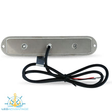Load image into Gallery viewer, 12v 18 Watt Ultra Compact 316 Stainless Steel Underwater Trailer Boat Transom Submersible LED Light (Available: Blue & Green)