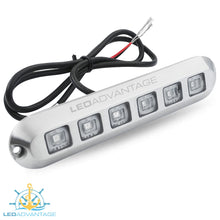 Load image into Gallery viewer, 12v 18 Watt Ultra Compact 316 Stainless Steel Underwater Trailer Boat Transom Submersible LED Light (Available: Blue & Green)