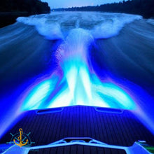 Load image into Gallery viewer, 12v 18 Watt Ultra Compact 316 Stainless Steel Underwater Trailer Boat Transom Submersible LED Light (Available: Blue & Green)