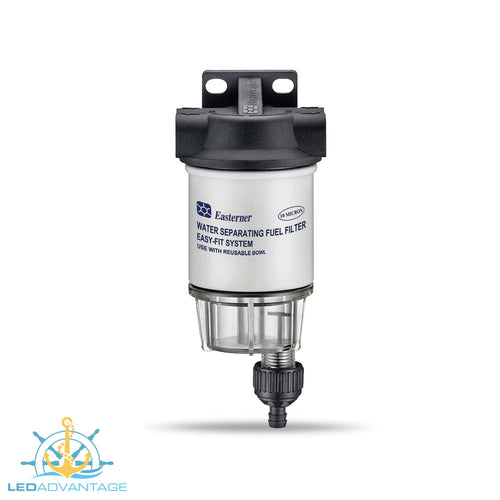 Boat Compact Easy-Fit Mini Water Fuel Separating Filter System (Suit up to 70HP Outboard Motor)