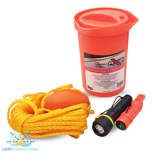 Axis Safety Boat Bailer Bucket Kit (Rope & Float, Whistle, Mirror & Compass)