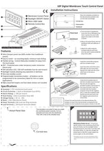 Load image into Gallery viewer, 12v 6 Gang Boat Digital Membrane Touch Control Panel Kit (Momentary Switch)