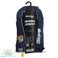 Load image into Gallery viewer, Relaxn OFFSHORE Slim Blue Manual PFD Life Jacket (150N) Suits 40KG+