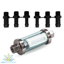 Load image into Gallery viewer, See-Thru In-line Outboard Fuel Filter