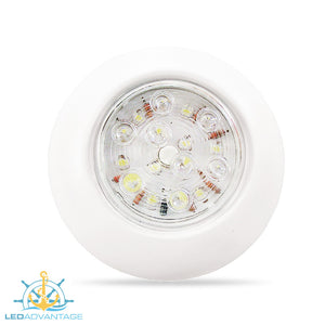 12v 4"/4.4" 1.15w White 16-LED Push On/Off Cabin Light (Available in Surface or Flush Mount)