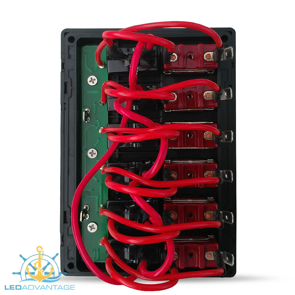 12v~24v Waterproof Gang LED Backlit Switch Panel with Circuit Breake –  LEDADVANTAGE