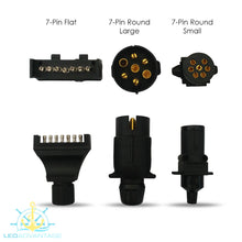 Load image into Gallery viewer, 12v Submersible Waterproof Combination Boat LED Trailer Lights (Twin Pack), 8 Mtr Cable & 3-Plug Kit