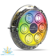 Load image into Gallery viewer, 12V~24v BLUEFIN 50w Piranha P6CC NITRO Color Change LED Underwater Light