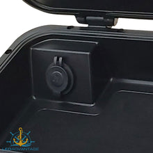 Load image into Gallery viewer, Glove/Helm Box with Dual USB Charger - Black Housing with Seadek Pad