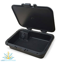 Load image into Gallery viewer, Glove/Helm Box with Dual USB Charger - Black Housing with Seadek Pad