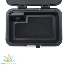 Load image into Gallery viewer, Glove/Helm Box with Dual USB Charger - Black Housing with Seadek Pad