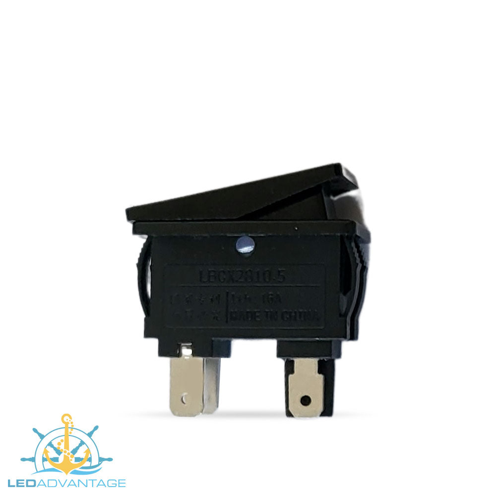 Interior Rocker Switch Compact LED Illuminated On/Off Rocker Switch Aluminium Face Plate ...