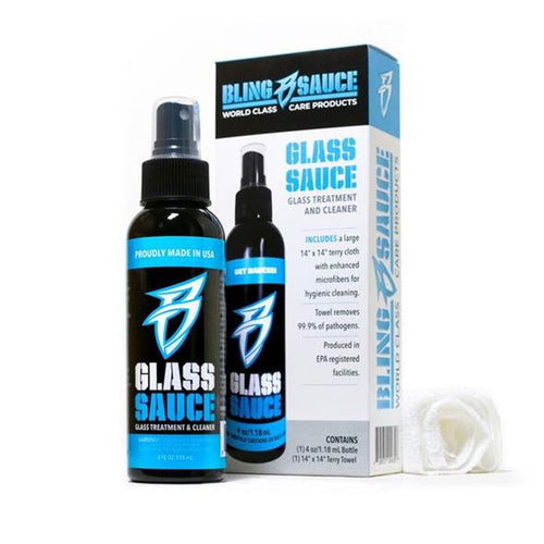 Bling Sauce 60ml GLASS SAUCE - Glass Treatment & Cleaner Kit (Includes Terry Towel)
