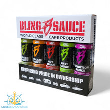 Load image into Gallery viewer, Bling Sauce - Stain Remover, Wax Sealant &amp; Vinyl, Leather Upholstery Cleaner &amp; Conditioning 60ml Care Gift Pack