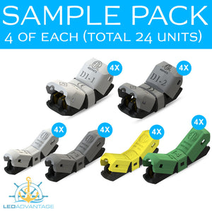 Jowx Connectors - Sample Pack (4 of each, Total 24 units)