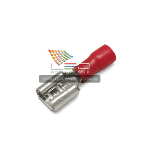 6mm Female Spade Crimp Connectors & Insulator (100 units)