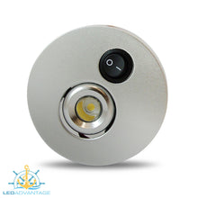 Load image into Gallery viewer, 12v 2.8&quot; (70mm) Recessed/Surface Mount 1 Watt Wave Swivel LED Light