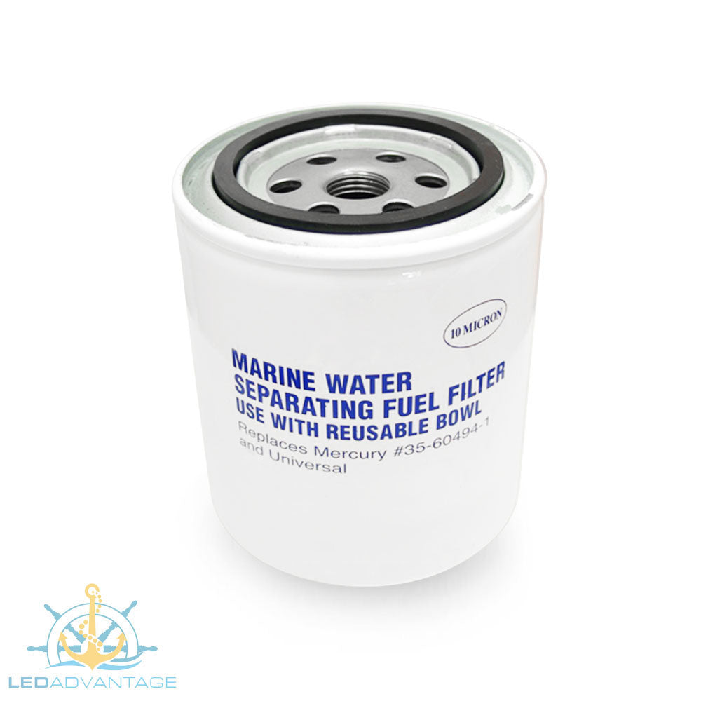 Marine Water Separating Fuel Filter - Use with Reuseable Bowl (Replaces Mercury #35-60494-1 & #35-807172)