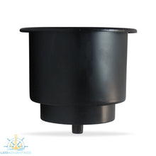Load image into Gallery viewer, Black Large Twin Size Recessed Drink Holder &amp; Water Exit Drain
