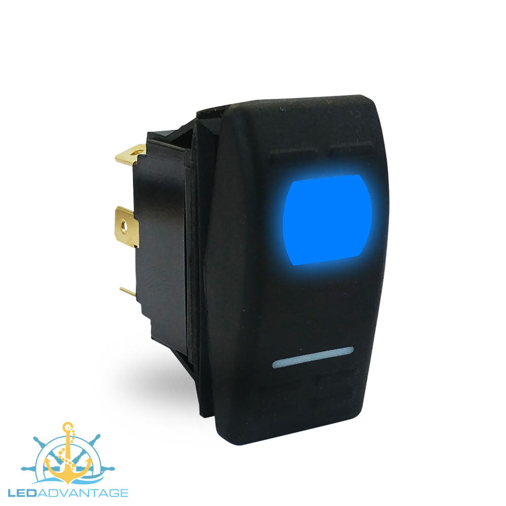 12v StarzLED Illuminated Momentary Rocker Switch (On)/Off/(On ...
