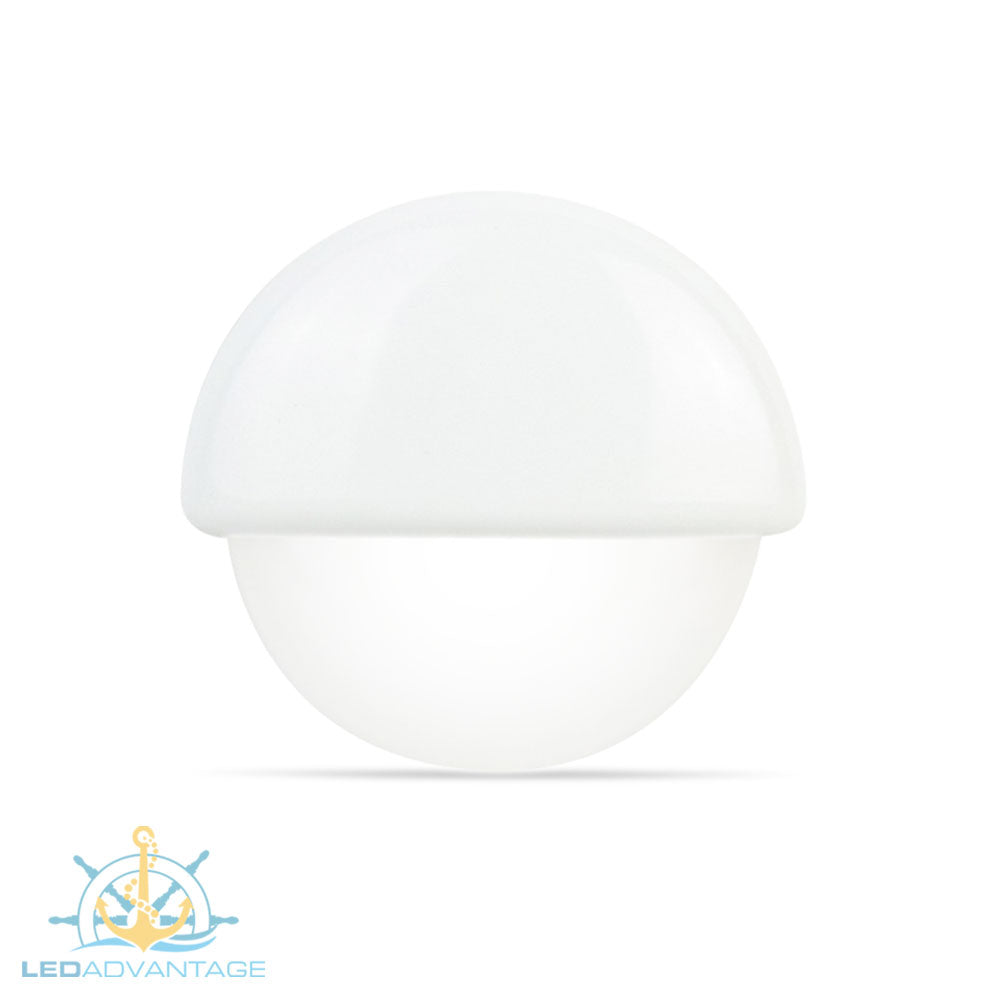 12v White Waterproof Recessed 3-LED Courtesy Light (White LED)