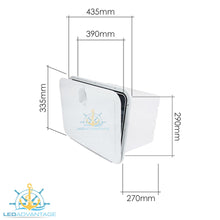 Load image into Gallery viewer, White Large Recessed White Innovative Tackle Box with 4 Trays (435mm x 335mm)