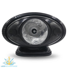 Load image into Gallery viewer, 12v Black 35W HID Marine Wireless Remote Controlled Single Sealed Beam Search Light