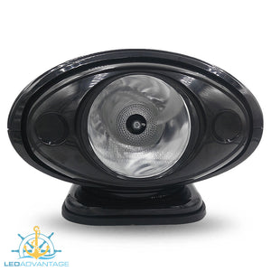 12v Black 35W HID Marine Wireless Remote Controlled Single Sealed Beam Search Light