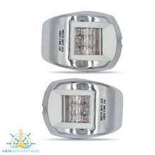 Load image into Gallery viewer, 12v Stainless Steel Marine Compact Style Port &amp; Starboard LED Navigation Lights