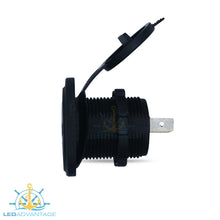 Load image into Gallery viewer, 12v~24v Blue LED Backlit Illuminated Recessed QC 2.0 (Quick Charge 2.0) 2.4A USB Socket