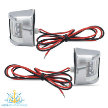 Load image into Gallery viewer, 12v Stainless Steel Marine Compact Style Port &amp; Starboard LED Navigation Lights