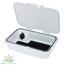 Load image into Gallery viewer, Glove/Helm Box with Dual USB Charger - White Housing with Seadek Pad