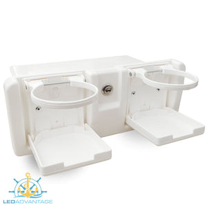 Deluxe White Lockable Glove Storage Box ledadvantage LA-MA-0338 RWB652W