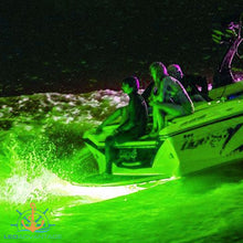 Load image into Gallery viewer, 12v 18 Watt Multicolor Stainless Steel Underwater Trailer Boat Submersible LED Light Kit