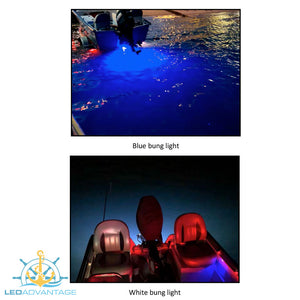 12v 6 Watt Retro-Fit Boat Drain LED Bung Light (Blue or White LED)