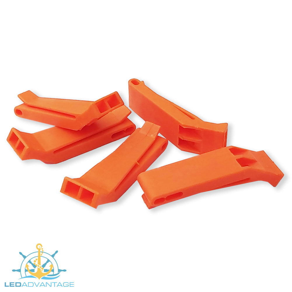 Orange Pealess Whistle (Available 1 unit or 5 Pack)