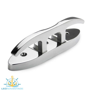 Stainless Steel Low Profile Fold Down Anti-Rattle Cleat (155mm - 204mm)
