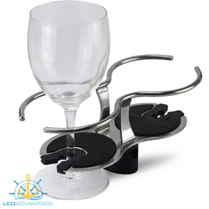 Premium Boat Caravan Yacht Cup/Wine Glass Holder Stainless Steel Surface Mount