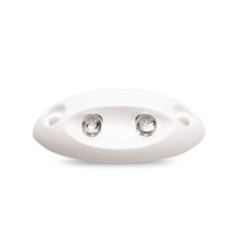 Load image into Gallery viewer, White Nylon Splashproof Surface Mount 2-LED Courtesy Light (White LED)
