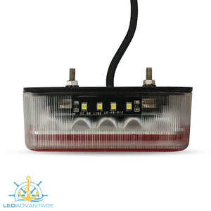 12v Submersible Waterproof Combination Boat LED Trailer Lights (Twin Pack), 8 Mtr Cable & 3-Plug Kit