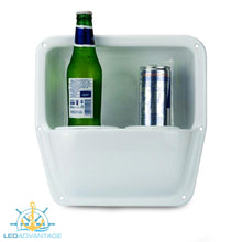 Load image into Gallery viewer, White Recessed Double Drink Holder